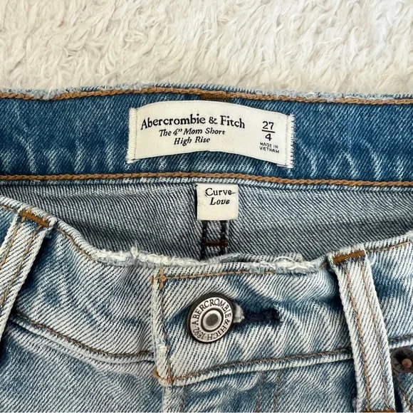 Abercrombie & Fitch Light Blue Jean Shorts - Picture 4 of 4